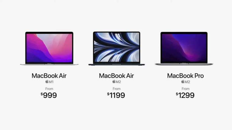 蘋果推出首批搭載 M2 晶片的全新 MacBook Air 和 MacBook Pro (圖片：翻攝 Appleinsider)