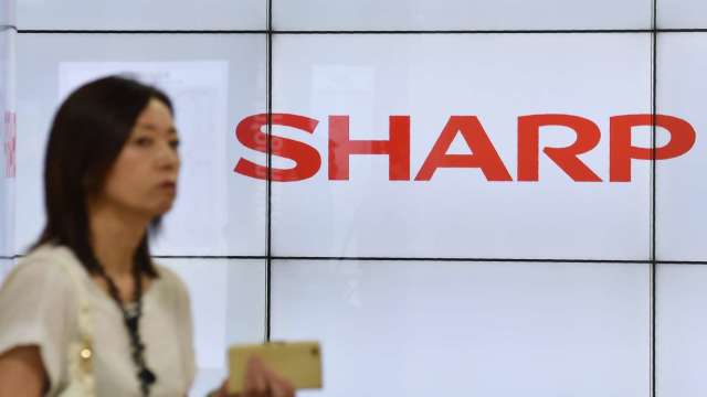 夏普公布最新財測 預估2022年度淨利大減32% (圖片:AFP)
