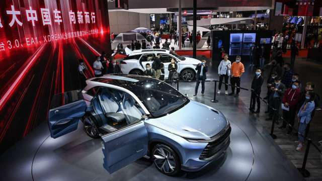 王傳福表示，新能源車的下半場是「智慧化」。(圖: AFP)