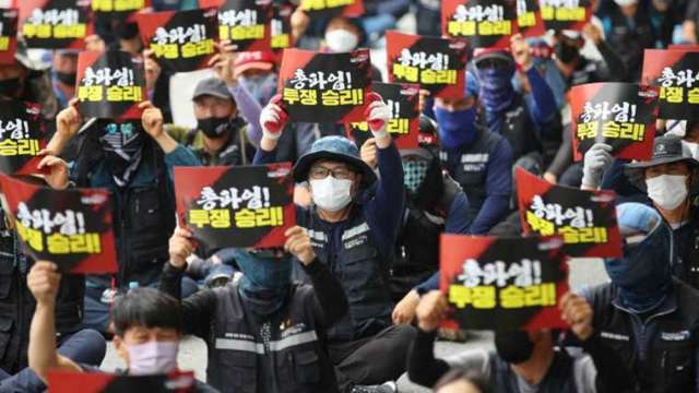 南韓卡車司機大罷工 對全球供應鏈影響一覽 (圖:AFP)
