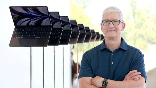 傳蘋果15 吋MacBook可選擇搭載M2或M2 Pro晶片 (圖片:AFP)