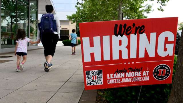 美上周初領失業金人數小幅降至22.9萬 勞動市場吃緊(圖片：AFP)