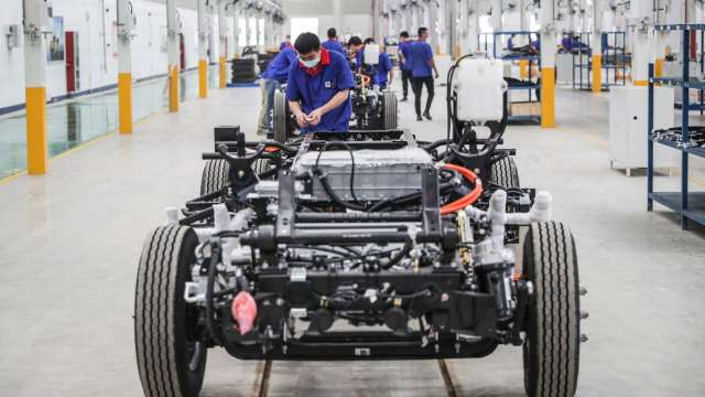 中國電池廠衝市占 中創新航超車三星SDI、欣旺達搶進第九。(圖：AFP)