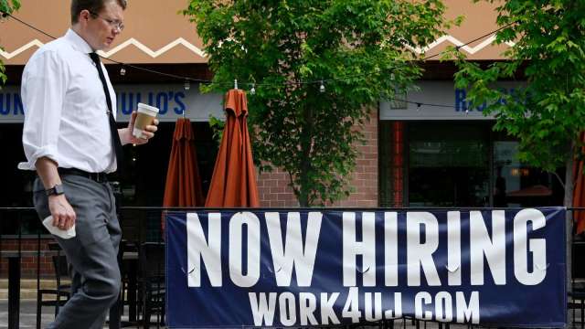 美上周初領失業金人數近5個月高點 勞動市場吃緊現緩解跡象(圖片：AFP)