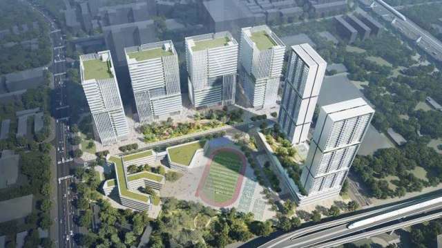 建大深圳舊廠一期開發案規劃示意圖。(圖：建大提供)