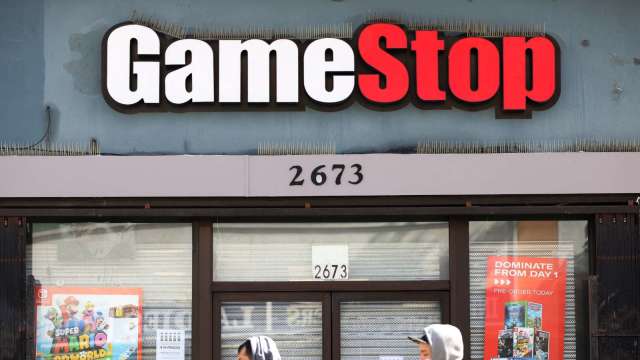 GameStop宣布1股拆成4股 盤後大漲近9%  (圖片:AFP)