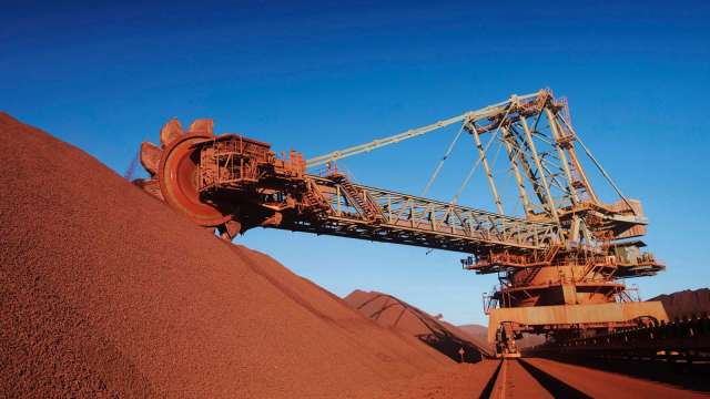 必和必拓Q4鐵礦砂生產低於預期 (圖片：AFP)