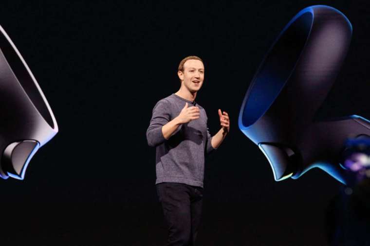 Meta 執行長祖克柏 (Mark Zuckerberg) 告知員工，公司將與蘋果直接競爭，爭奪元宇宙霸主地位 (圖片：AFP)