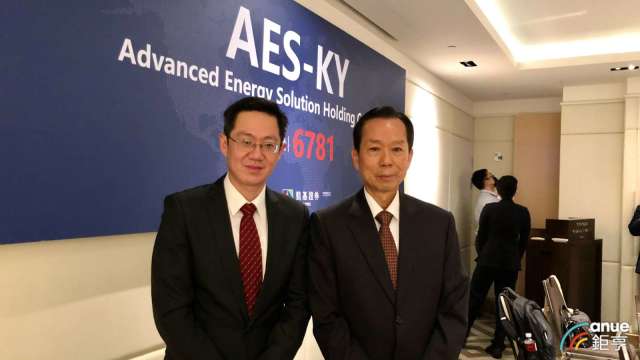 左至右為AES-KY總經理宋維哲、董事長宋福祥。(鉅亨網資料照)
