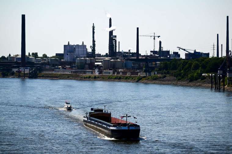 Contargo 停止萊茵河上游和中游的運輸 (圖片：AFP)