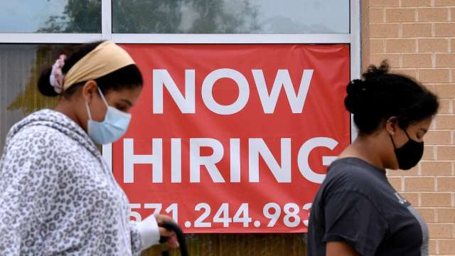全美近半數州7月失業率跌至3%或以下 逾半低於全國平均水準 (圖：AFP)