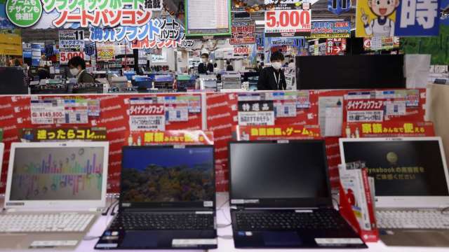 日本7月PC出貨量年減6% 出貨額年增21% (圖片：AFP)