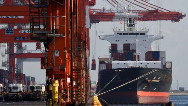 美國7月出口創新高 貿易逆差縮小。（圖：AFP）