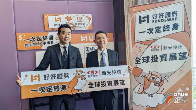 好好證券營運主管王克瑞(左)、新光投信董事長劉坤錫(右)。(鉅亨網記者陳蕙綾攝)