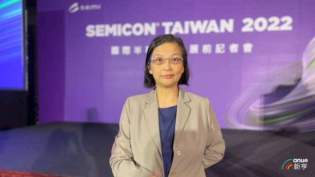 環球晶董事長徐秀蘭今日出席SEMICON Taiwan展前記者會。(鉅亨網記者林薏茹攝)