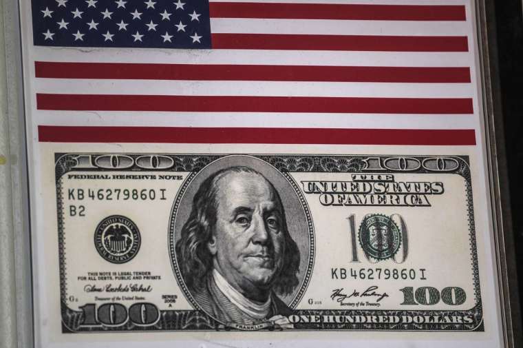 The US dollar index (DXY) has surged more than 18% so far this year (Image: AFP)