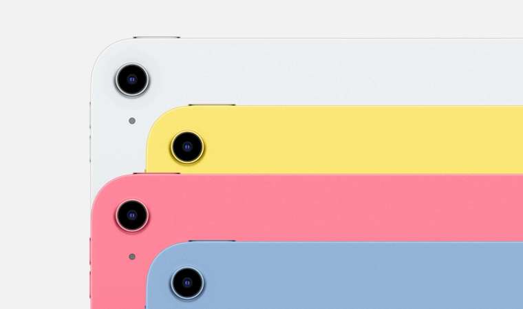 第10代iPad有4種全新配色。(圖片：蘋果官網)