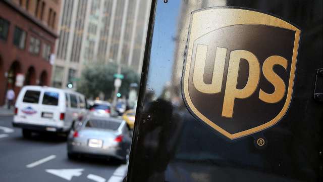 〈财报前瞻〉电商快递市场低迷 UPS业绩有望继续超车联邦快递(图片：AFP)(photo:CnYes)
