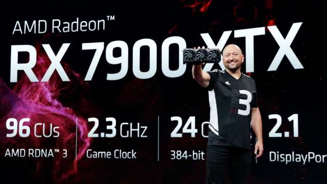 超微推出搭載Navi 31 GPU的新一代旗艦顯卡Radeon RX 7900 XTX。(圖：取材自蘇姿丰Twitter)