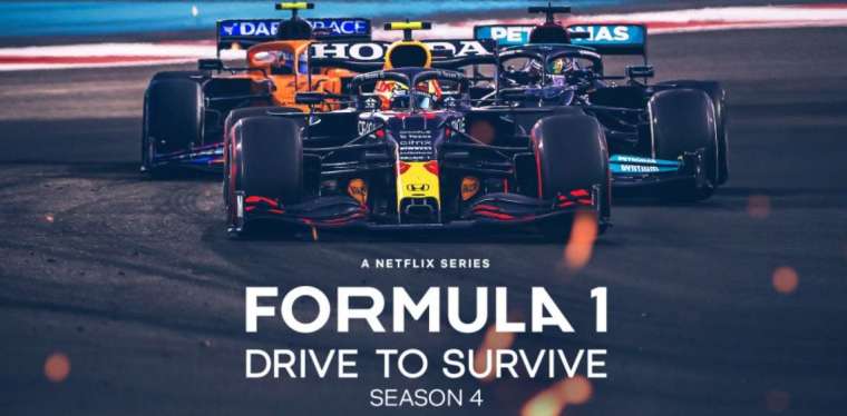 Netflix以F1賽車為主題的體育紀錄片大受歡迎，圖擷取自Netflix