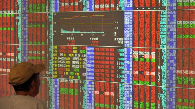 台股站上14100點 外資狂買377億元 三大法人買超329.68億元。(圖:AFP)