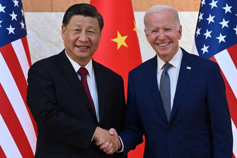 美中元首在二十國集團 (G20) 領袖峰會開始前舉行實體會談 (圖片：AFP)