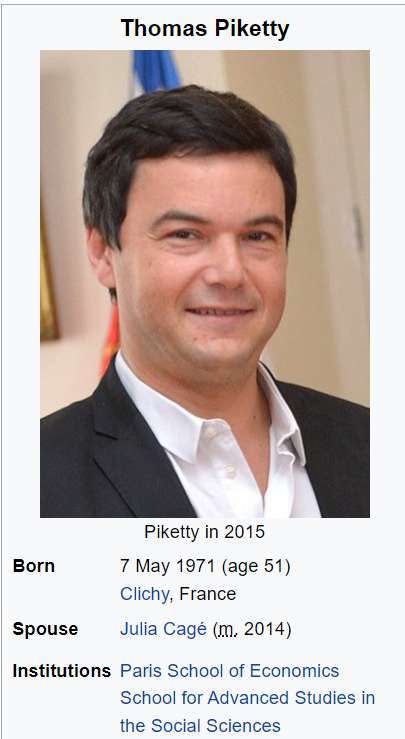 (圖六：被譽為21世紀的馬克思，Thomas Piketty，維基百科)