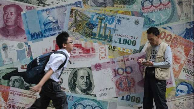 美元走低助力多數亞幣上漲 人民幣本周漲勢居前(圖:AFP)