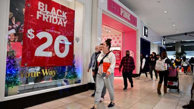 美国11月零售销售下跌0.6%。（图：AFP）(photo:CnYes)
