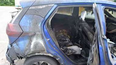 過去因電池問題而起火的雪佛蘭Bolt電動車 (圖片:AFP)