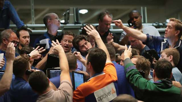 美股大跌造福空头 今年可望赚逾3000亿美元。（图：AFP）(photo:CnYes)