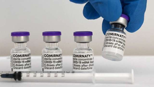 BioNTech表示已運送11500劑新冠疫苗至中國。（圖：AFP）