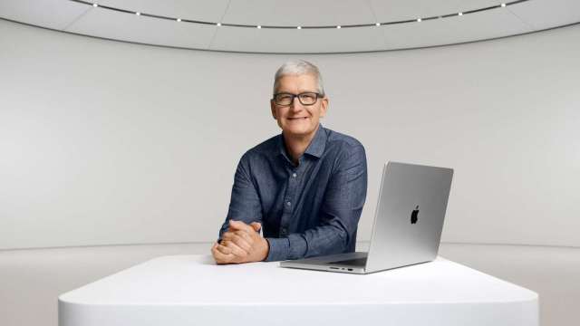 傳蘋果考慮2025年推出首款搭載觸控螢幕的MacBook Pro (圖：AFP)