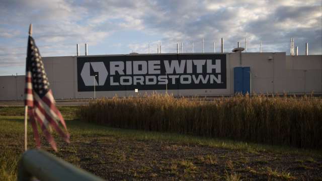 零件有问题 Lordstown暂停生产与交付电动车 盘中股价崩逾14%(图片：AFP)(photo:CnYes)