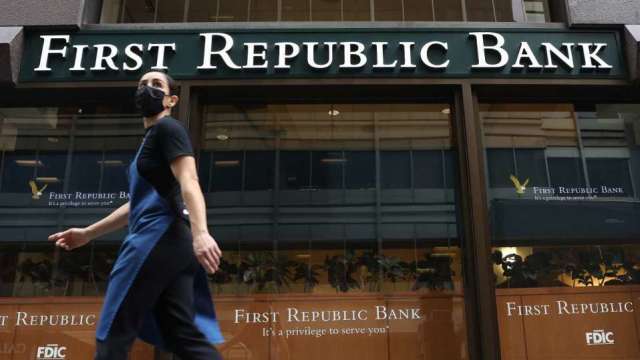 業界人士擔憂第一共和銀行恐怕會淪為下一家破產的美國銀行。（圖：AFP）