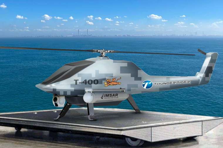 雷虎T-400無人機將搭載美商IMSAR雷達。(圖：雷虎提供)