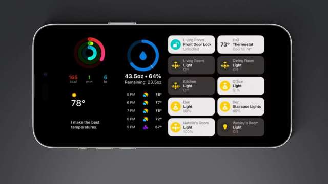 蘋果WWDC新料！iPhone靠iOS 17可秒變智慧居家顯示器 (圖片：翻攝appleinsider)