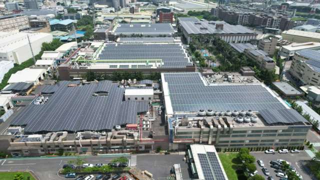中美晶攜手日立冷氣 打造台灣空調業界最大單一太陽能場域。(圖:業者提供)