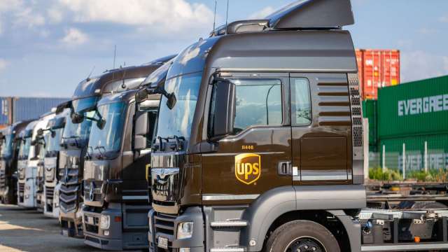 UPS罷工代價高，卡車司機罷工十天，估損70億美元。（圖：Shutterstock）