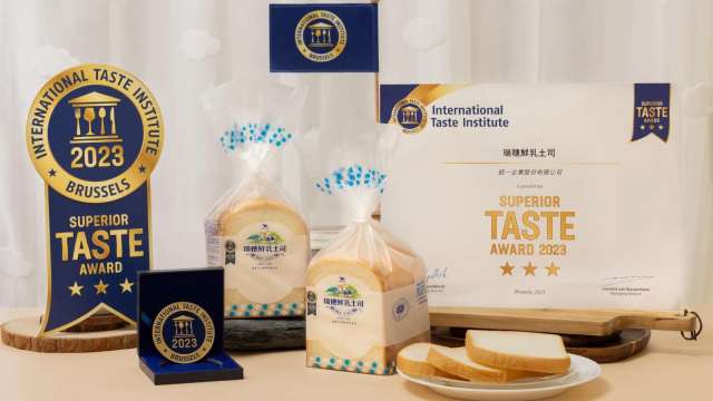 瑞穗鮮乳土司首摘ITI國際風味絕佳三星獎。(圖：統一提供)