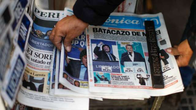 阿根廷極右翼議員米雷伊領先總統初選 股債匯三殺 央行緊急升息至118%（圖：REUTERS/TPG）