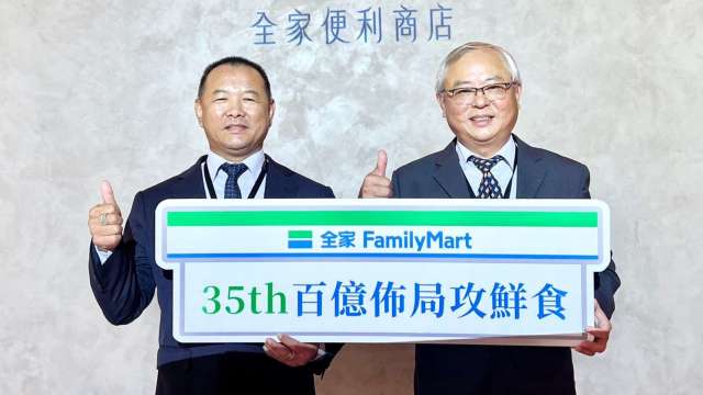 全家董事長葉榮廷(右)與總經理薛東都(左)。(圖：全家提供)