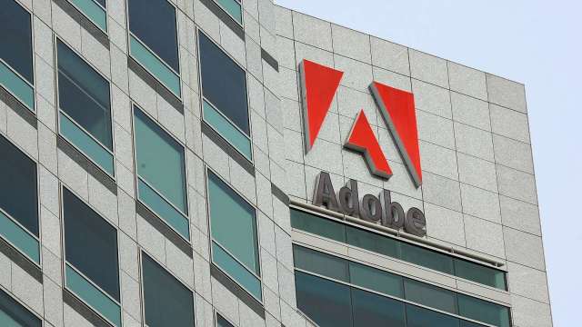 Adobe靠AI度過井噴季度 為何股價大跌？ (圖片:AFP)
