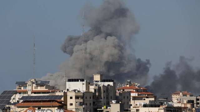 以色列此前轰炸加萨(图:REUTERS/TPG)(photo:CnYes)