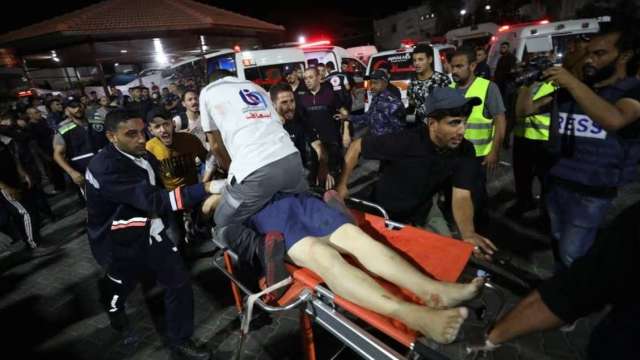 拜登访以前夕 加萨医院遭炸500人丧生 以哈互控、约旦四方峰会取消 (图:REUTERS/TPG)(photo:CnYes)