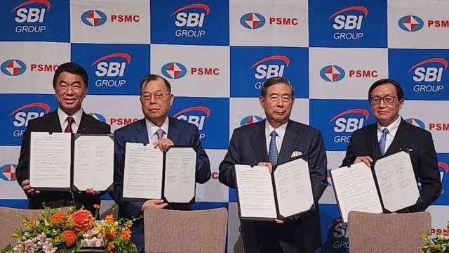 力積電今(31)日與日本金融集團 SBI 控股株式会社 (SBI)、日本宮城縣及JSMC公司簽訂合作備忘錄。(圖：業者提供)