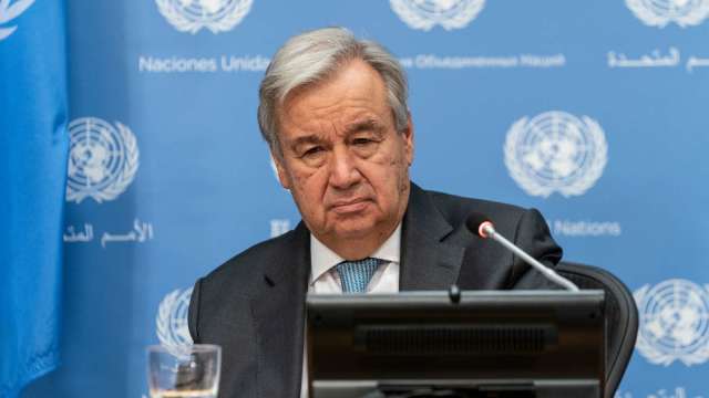 聯合國秘書長 Antonio Guterres。（圖：Shutterstock）