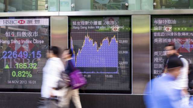 人民幣大漲，香港股市大漲。（圖：Shutterstock）
