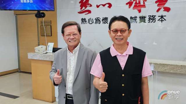 東陽兄弟傳承，左為新任董事長吳永茂。(鉅亨網記者王莞甯攝)