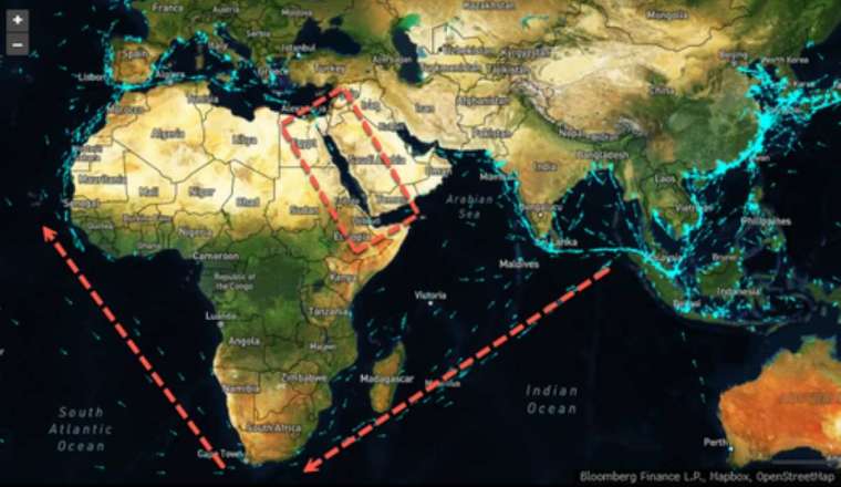 馬士基避開紅海航線 無法進入埃及的蘇伊士運河 (圖: REUTERS/TPG)